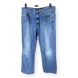 Calvin Klein  Jeans Medium Wash Distressed Blue Denim 36